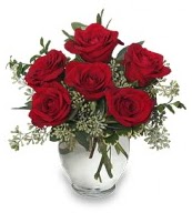 Vazo içerisinde 5 adet kırmızı gül  Şırnak çiçekçiler 