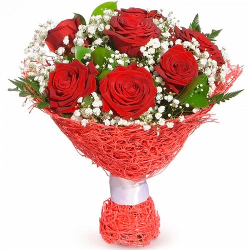 7 adet kırmızı gül buketi  Şırnak online çiçek gönderme sipariş 