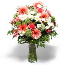  Şırnak online çiçek gönderme sipariş  cam yada mika vazo içerisinde karisik demet çiçegi