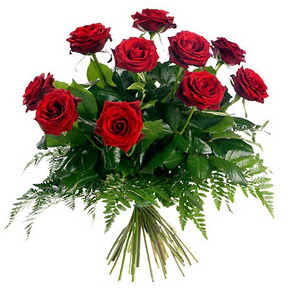  Şırnak çiçek , çiçekçi , çiçekçilik  10 adet kırmızı gülden buket