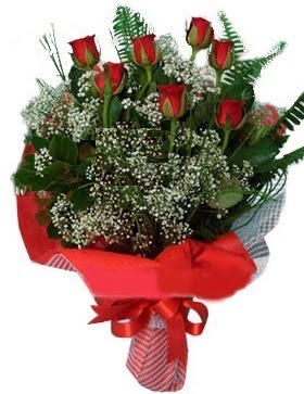 7 kırmızı gül buketi  Şırnak güvenli kaliteli hızlı çiçek 